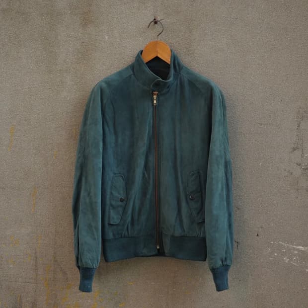 80s Reed sportswear 스웨이드 해링턴 자켓