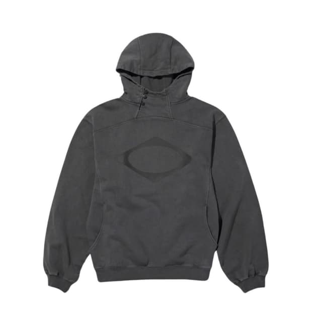 미스치프 롬버스 사이드 버튼 업 후드 워시드 차콜 L 팝니다