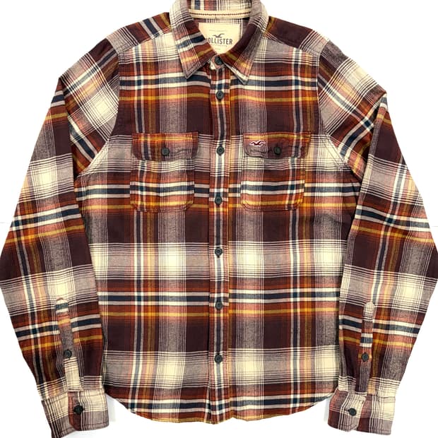 Hollister 헤비 플란넬 체크 셔츠