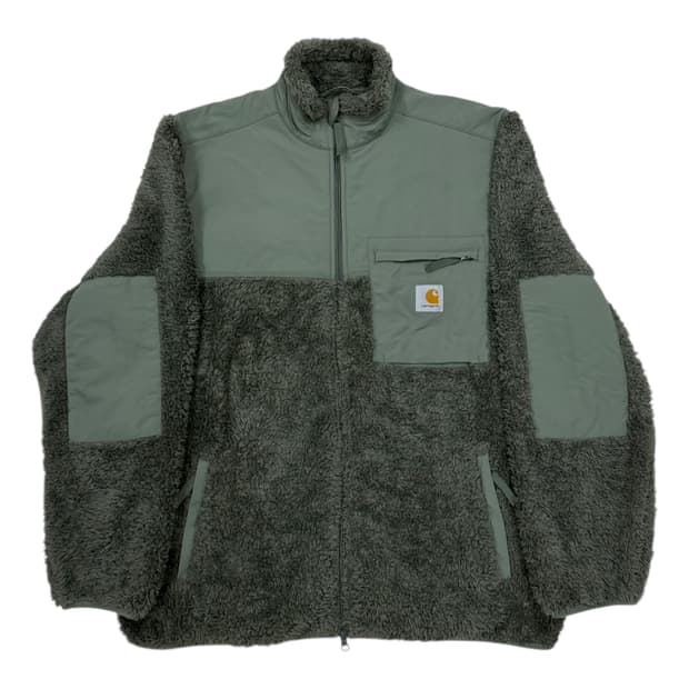 칼하트 WIP 잭슨 스웻 플리스 후리스 자켓 카키 그린 XL
