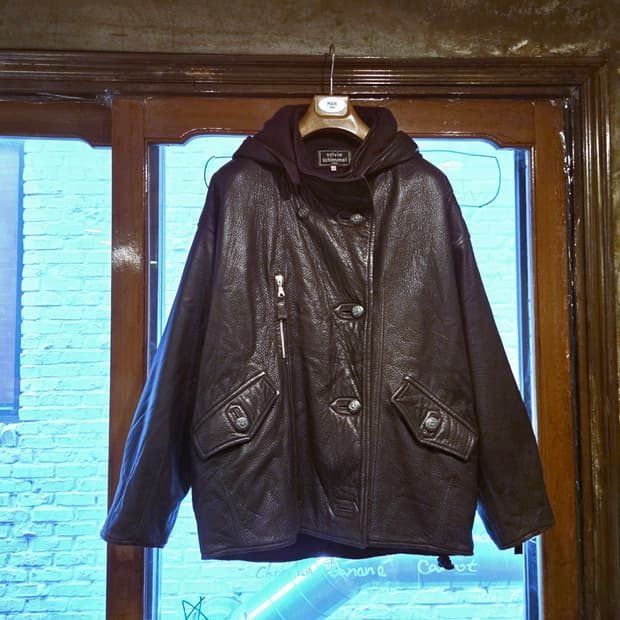 Sylvie schimmel 그레인레더 자켓