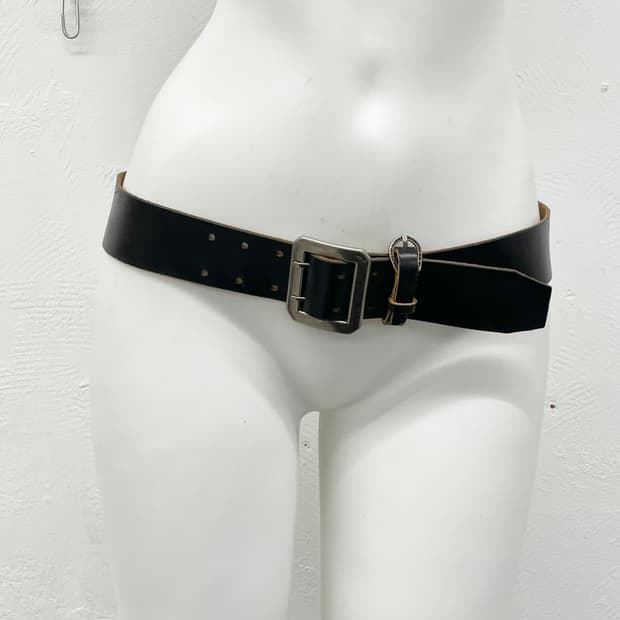 리얼레더 락시크 포인크 버클 벨트