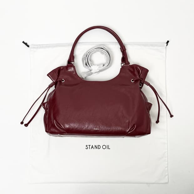 (새상품) 스탠드오일 브리지백 숄더백 레드와인