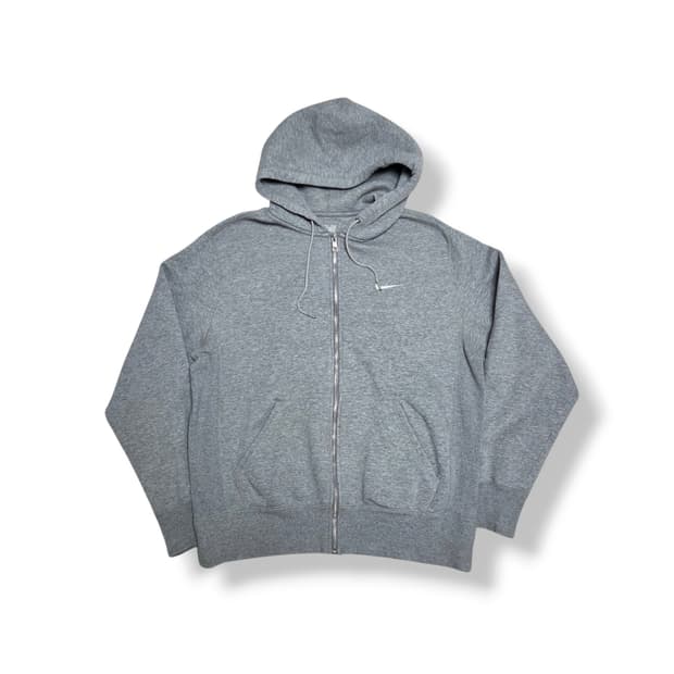 Nike 나이키 그레이 자수 스우시 집업 후드