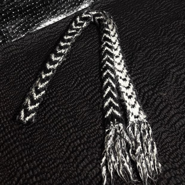 헤링본 니트 머플러