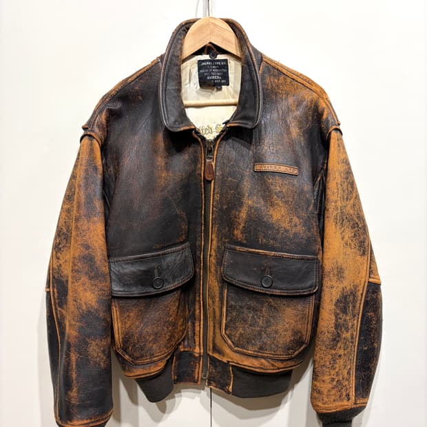 아비렉스 G-1 레더 자켓