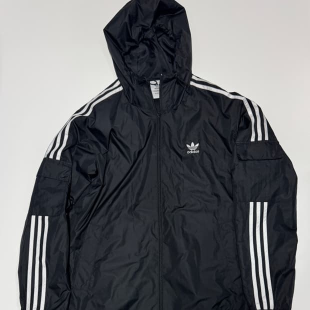 아디다스 3ST 삼선 트랙 후드 윈드브레이커 바람막이