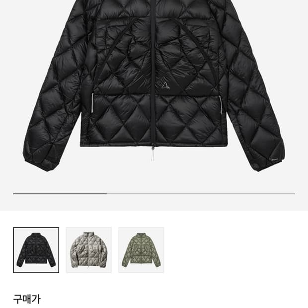 Roa 25fw nuna 800 패딩 S