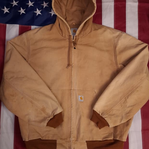 오리지날 구형 칼하트 덕액티브 후드자켓