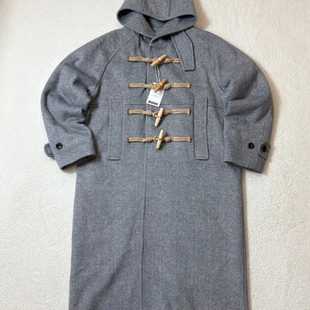 마리떼프랑소와저버 후드 헤링본 더플 코트 PN6291