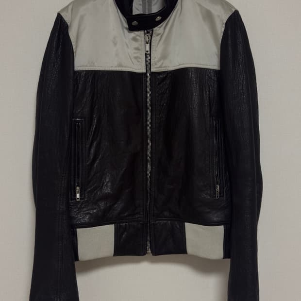Rick Owens 20ss 램스킨 바이커 자켓 50