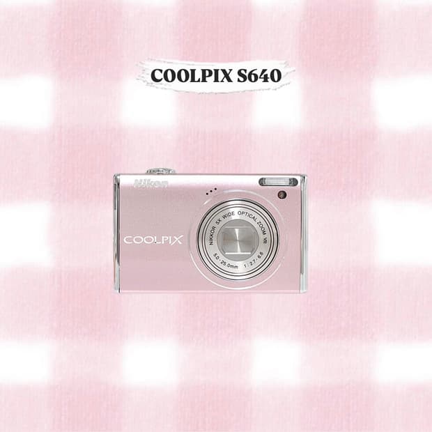 니콘 쿨픽스 S640 베이비핑크 빈티지디카