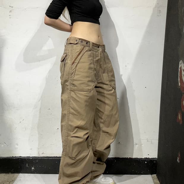 폴로 대대당 올드모델 베이지 와이드 워크 팬츠 30
