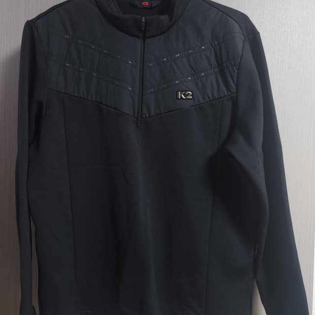 K2 하프넥 반집업 피치기모 긴팔티, 3XL