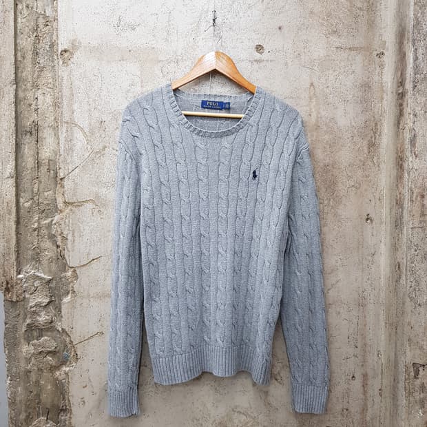 폴로 랄프로렌 꽈배기 니트 L사이즈