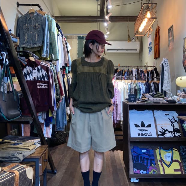 키이스 린넨 블라우스