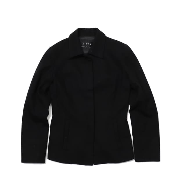VICKY ESSENCE OF ELEGANCE 울혼방 딱붙핏 재킷