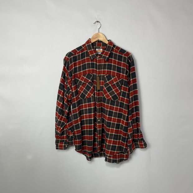 리바이스 오렌지탭 체크 셔츠 L 정품 빈티지 남녀공용