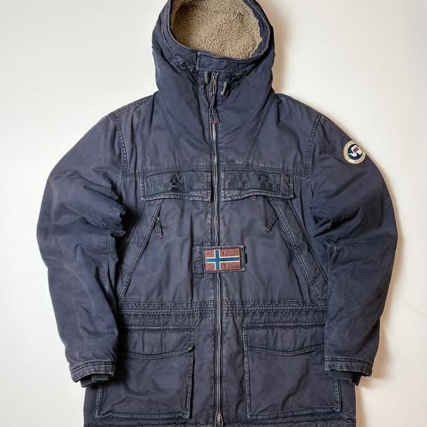 나파피리 00's 가먼트다잉 스키두 콜드 파카 PN8100