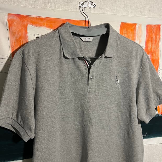 헤지스 그레이 반팔 카라티 (105)