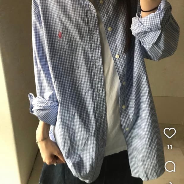 폴로 체크 셔츠