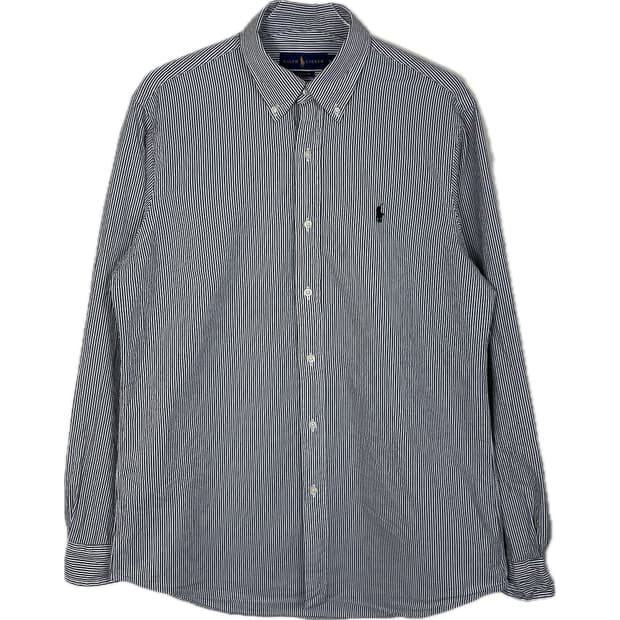 [M] 폴로 랄프로렌 시어서커 스트라이프 셔츠 클래식핏 QR 인증