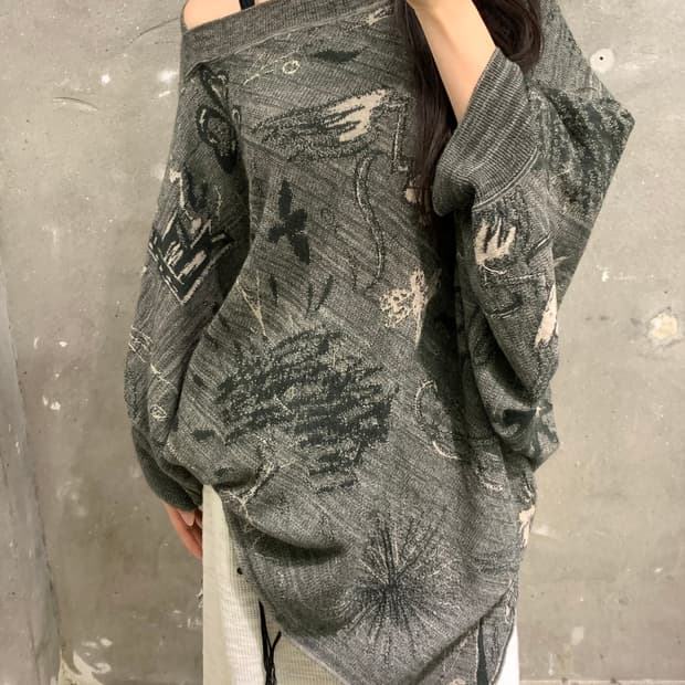 Vivienne Westwood 비비안웨스트우드 에스닉 판초 니트