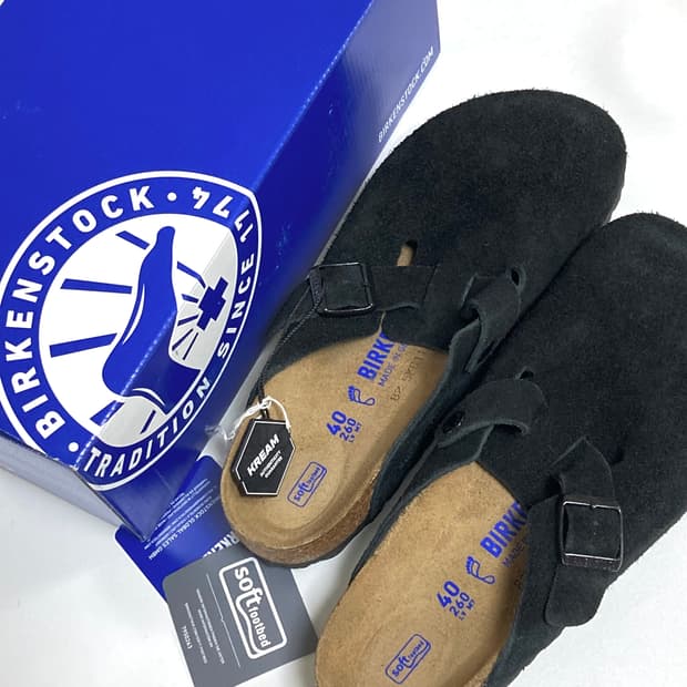 버켄스탁 보스턴 블랙 새상품 팔아요 (260)