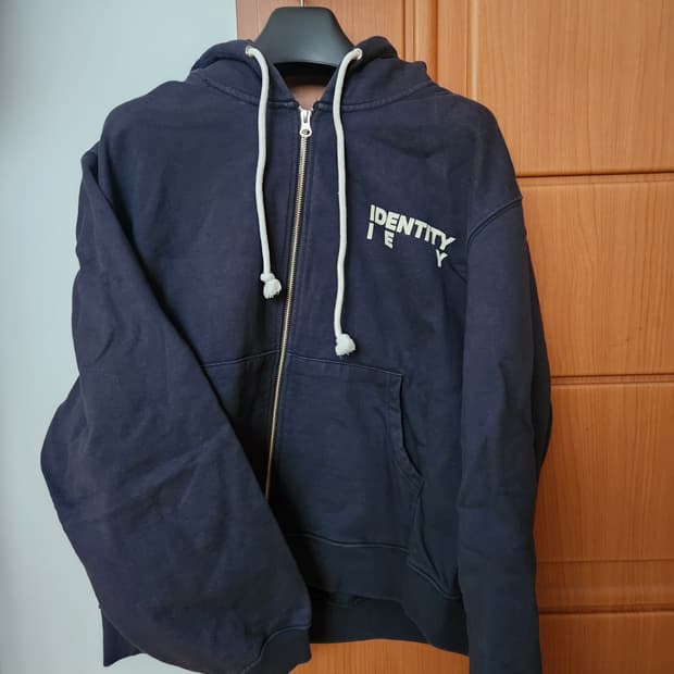 이에이 아이텐티티 네이비 후드집업 m