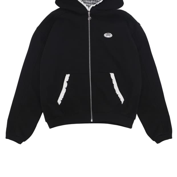 드라이로즈 빅리본 후디 블랙