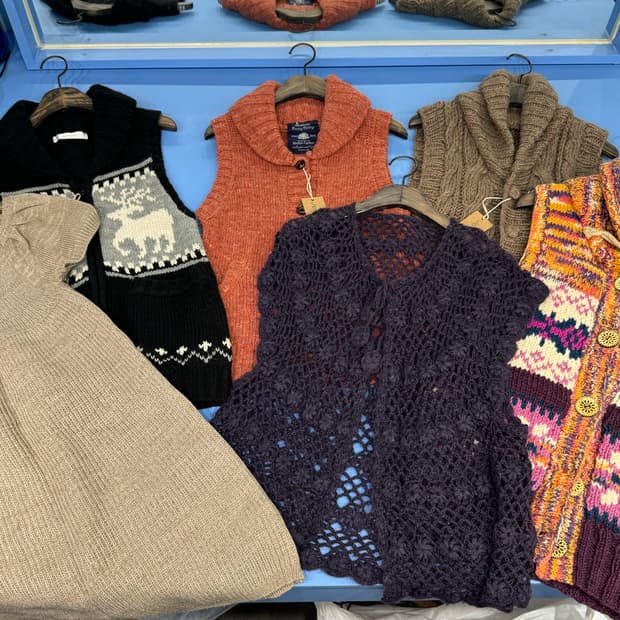 일요일까지만) 니트조끼 일본빈티지 장당7천원