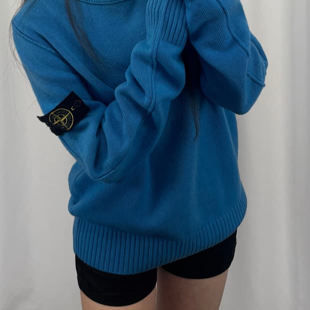 스톤아일랜드 블루 니트