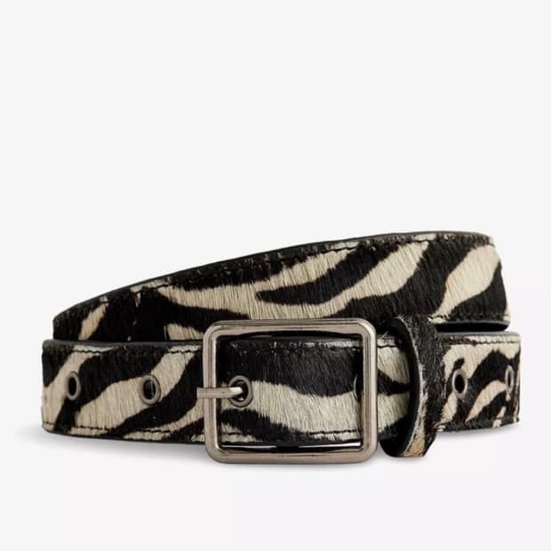 Jaded London Zebra belt