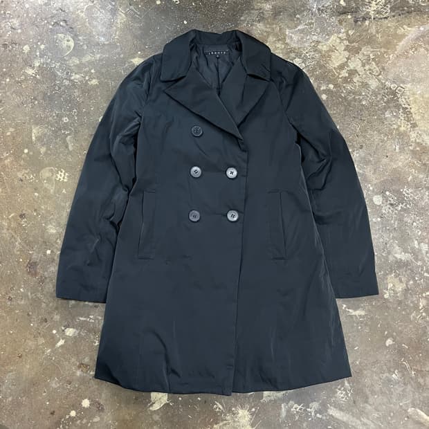 S) 띠어리 더블버튼 덕다운 패딩 코트 점퍼