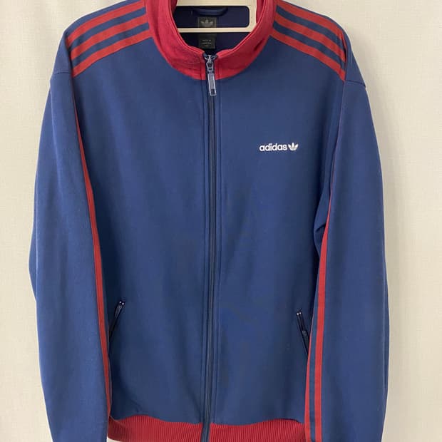 100)아디다스 베켄바우어 네이비 버건디 져지 집업