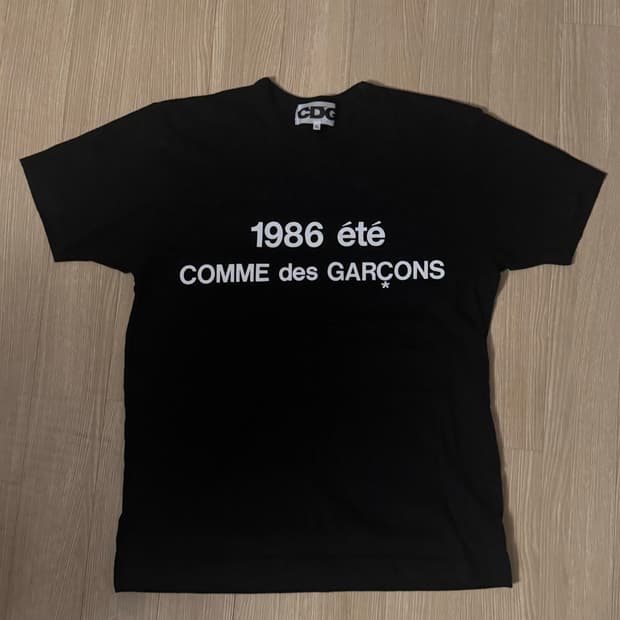 꼼데가르송 1986 été티셔츠