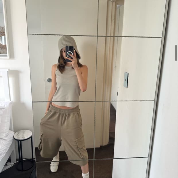 DEINET 다이닛 스웻 쇼츠 카키