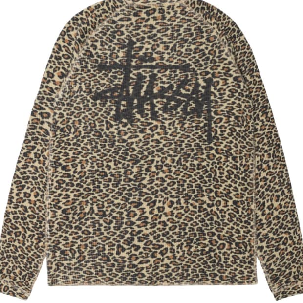 스투시 베이직 써멀 레오파드