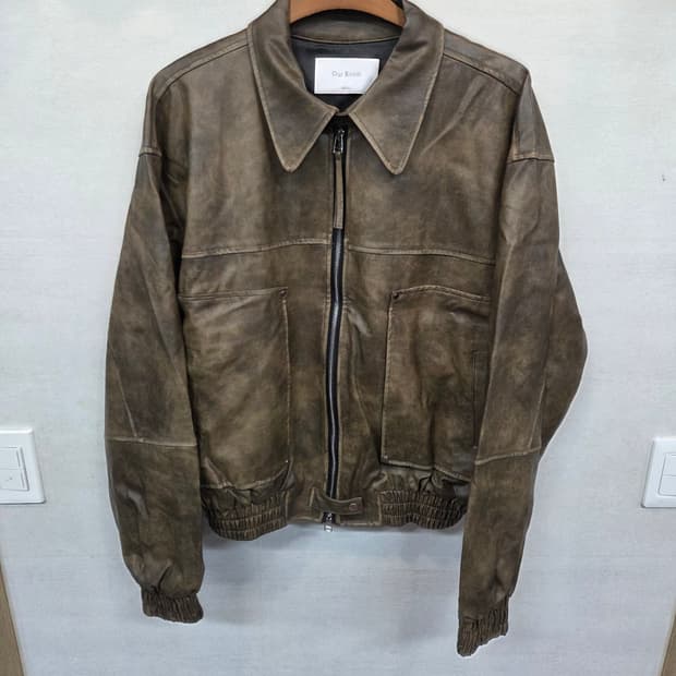 아워룸 패이딩 레더자켓 xl