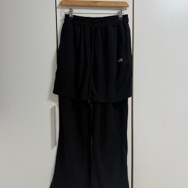 나이트고스트클럽 스커트 팬츠 블랙