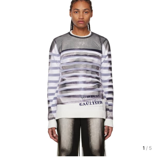 25FW 와이프로젝트 장폴고티에 에디션 메쉬 니트