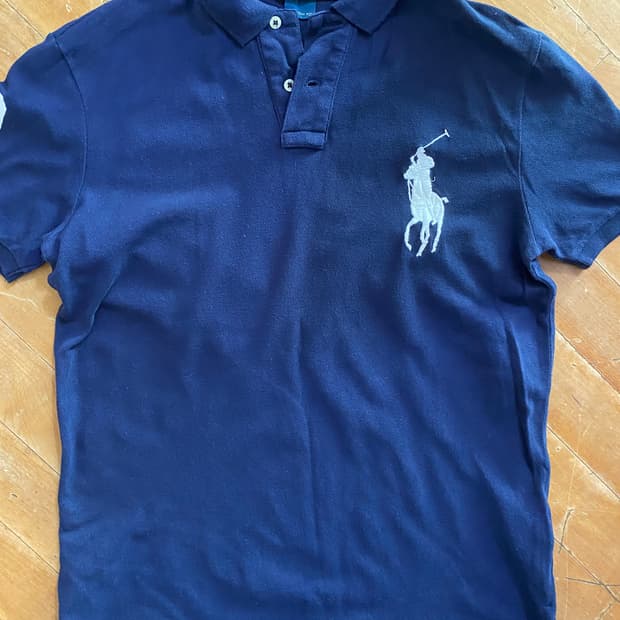 폴로 랄프로렌 네이비 빅포니 반팔 카라티 M(100)