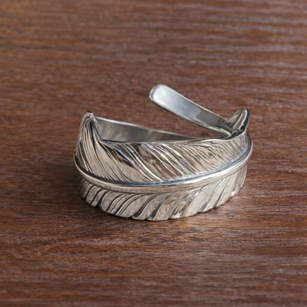 페더 오픈링 은반지 (실버925)