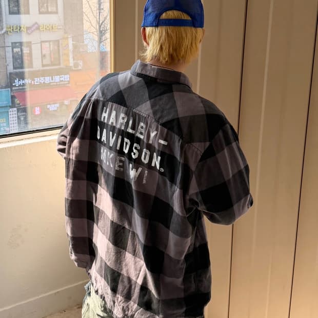 할리데이비슨 긴팔 셔츠