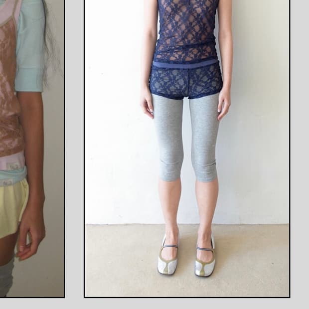 lace sleeveless (navy)