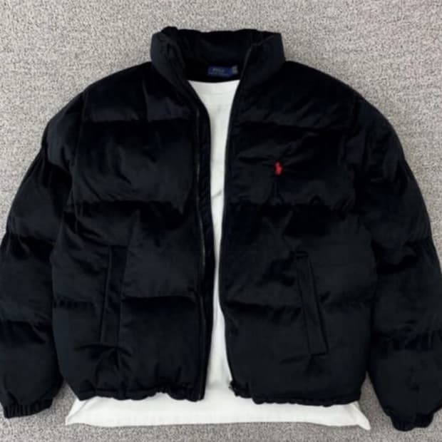 폴로 벨벳 스웨이드 패딩 구해요!!