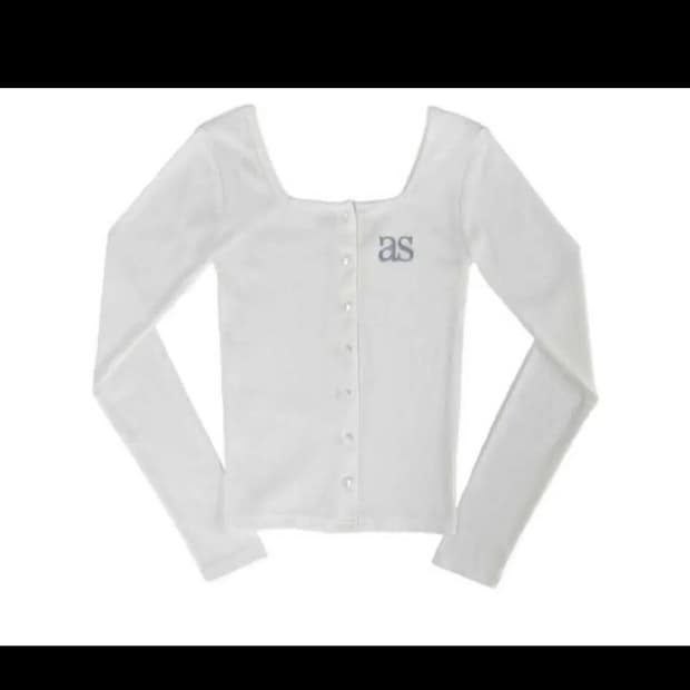 애즈온 시실리 가디건 화이트