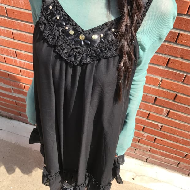 vintage mint mesh top