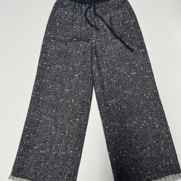 여성 디올 Dior 커스텀 트레이닝 헤링본 밴딩 와이드 팬츠