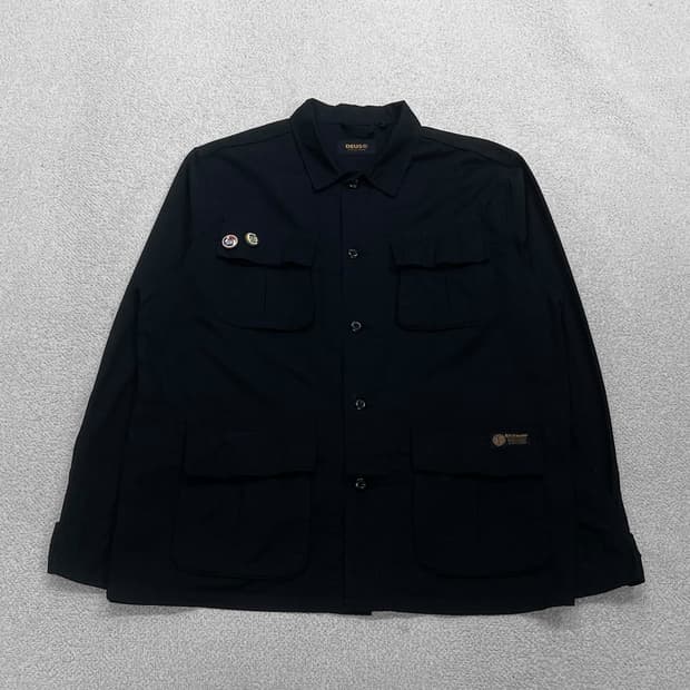 데우스엑스마키나 래리 정글 셔츠 자켓 블랙